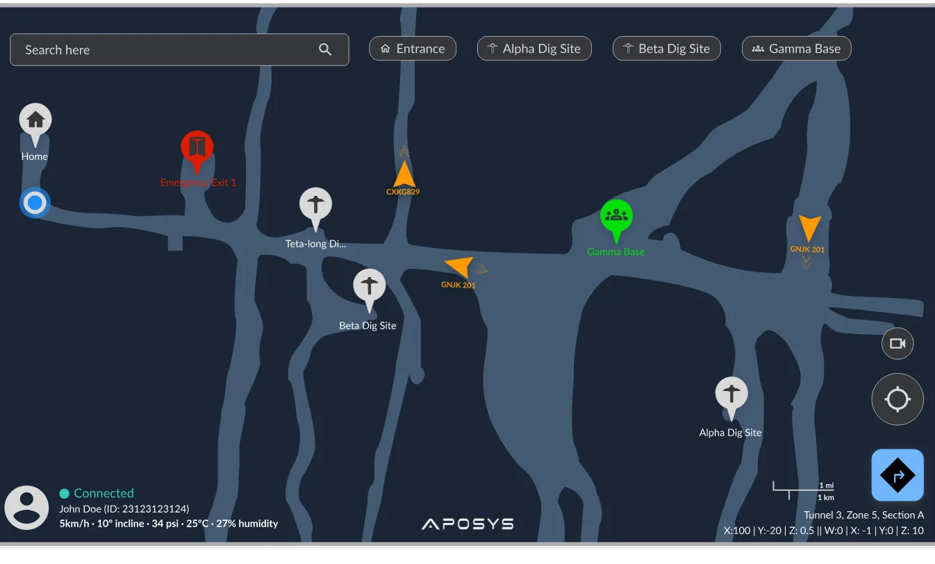 DeepNav real-time fleet visualization dashboard