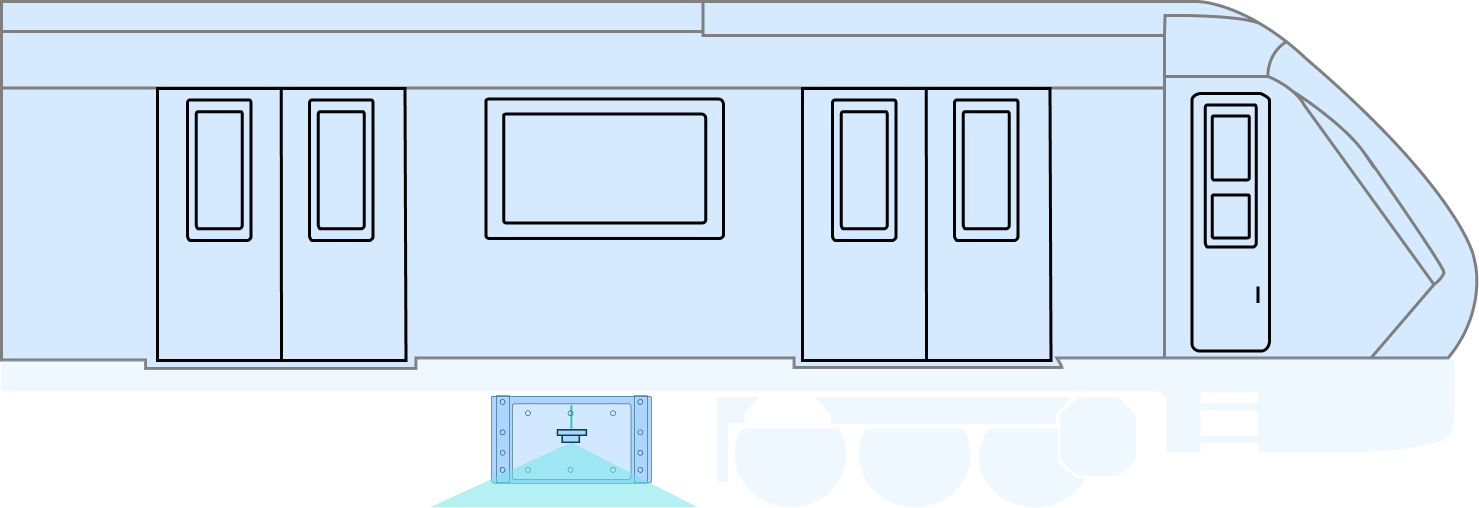 Apollo Sense on in-service railway vehicle